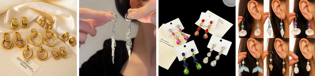 Nice ocean jewelry earrings summer trend in social medias