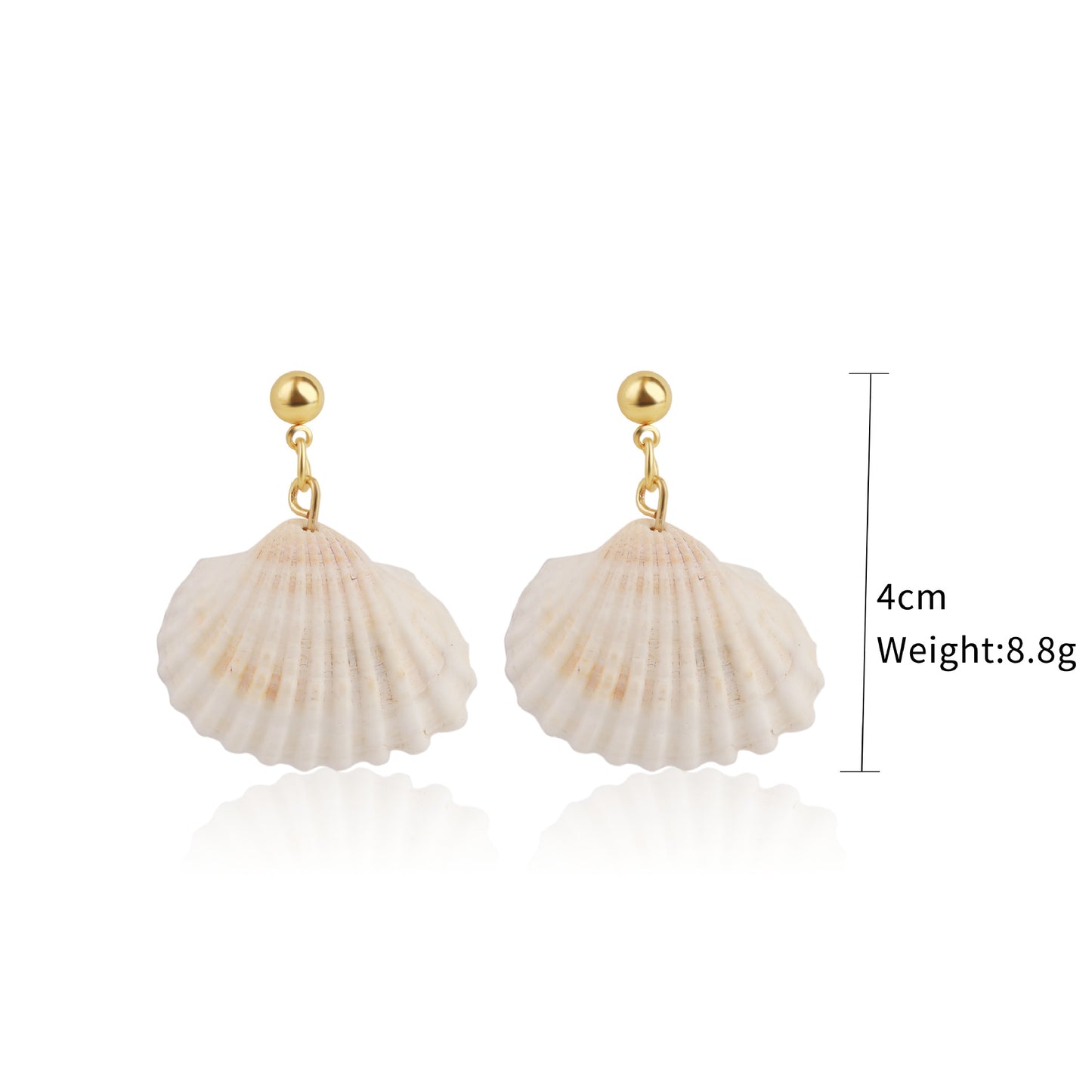 European and American New Marine Series Earrings Natural Stone Bohemi Shell Earrings Set Pearl Shell Earrings