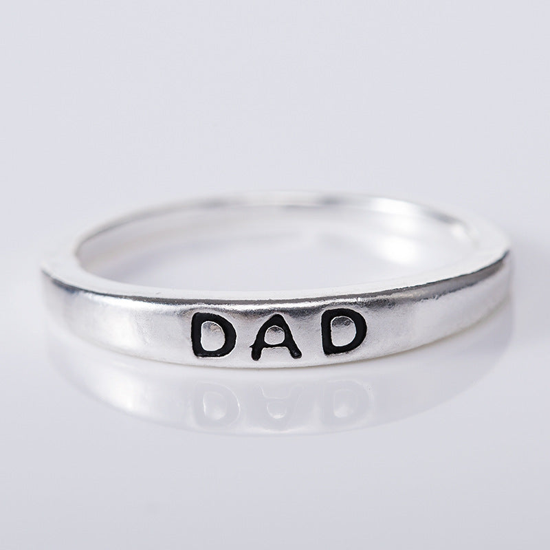 Popular Jewelry, Creative Rings, Small Merchandise Gifts DAD MOM Father and Mother's Day Pair Rings