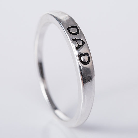 Popular Jewelry, Creative Rings, Small Merchandise Gifts DAD MOM Father and Mother's Day Pair Rings