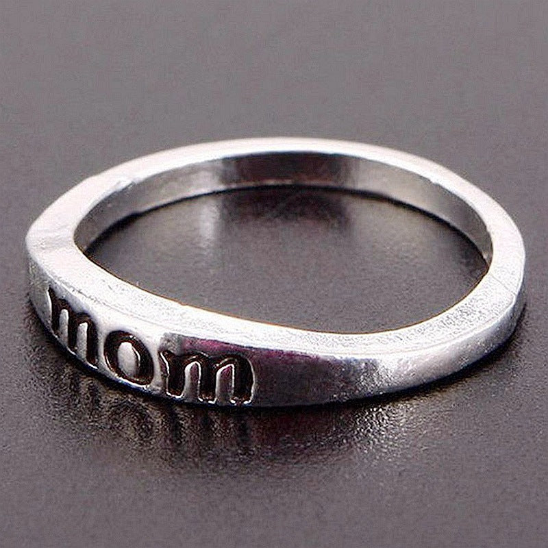 Popular Jewelry, Creative Rings, Small Merchandise Gifts DAD MOM Father and Mother's Day Pair Rings