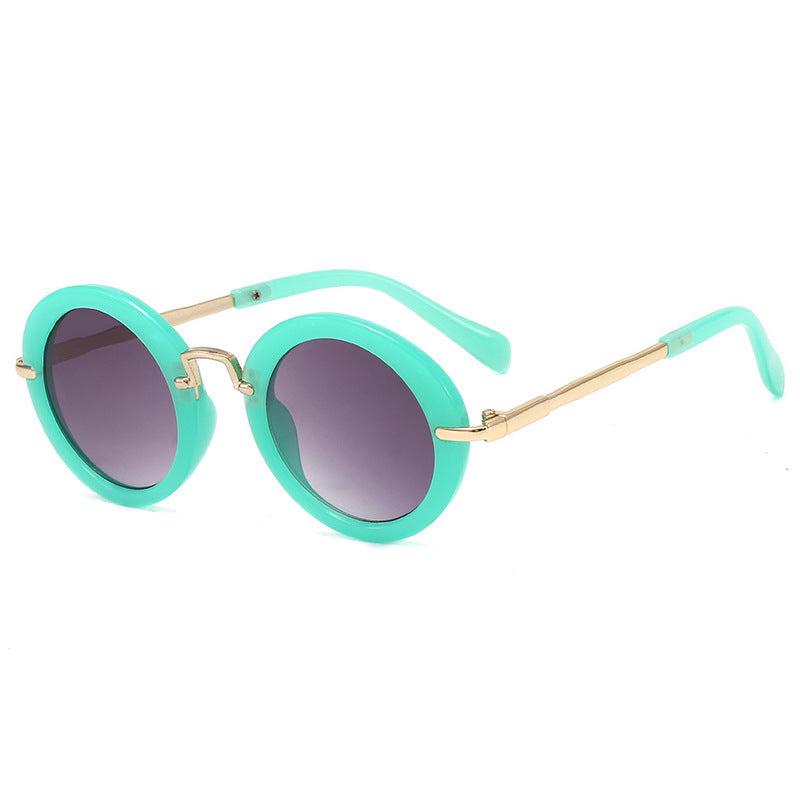 New Retro Round Children's Sunglasses Spring Outing Children's Sunglasses Fashion Sunglasses