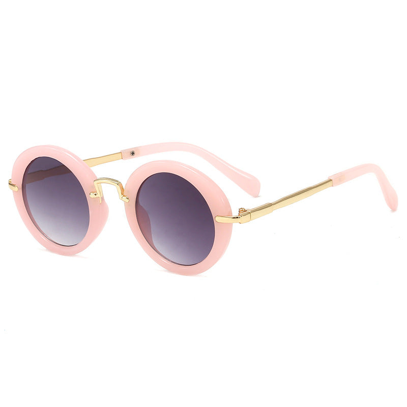New Retro Round Children's Sunglasses Spring Outing Children's Sunglasses Fashion Sunglasses