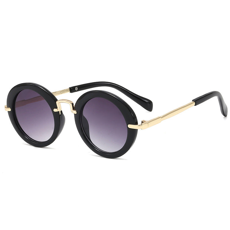 New Retro Round Children's Sunglasses Spring Outing Children's Sunglasses Fashion Sunglasses