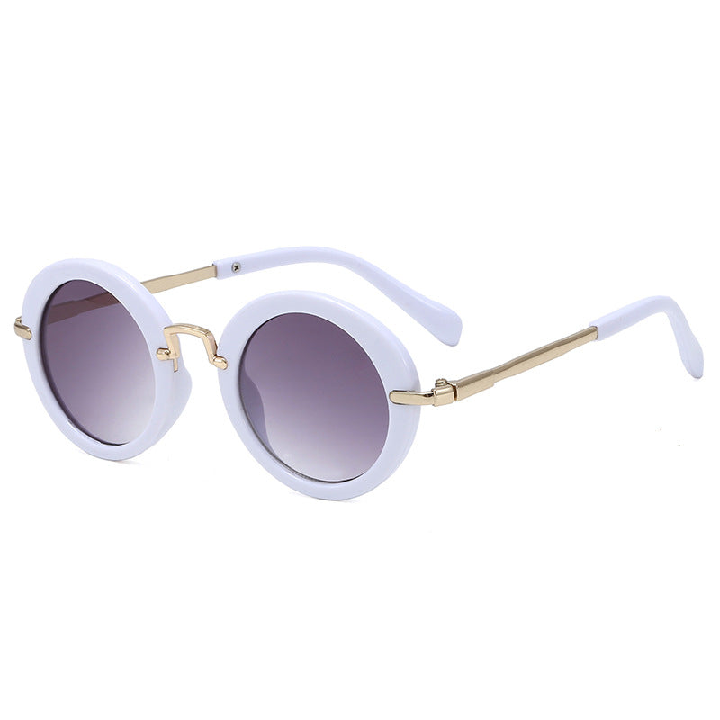 New Retro Round Children's Sunglasses Spring Outing Children's Sunglasses Fashion Sunglasses