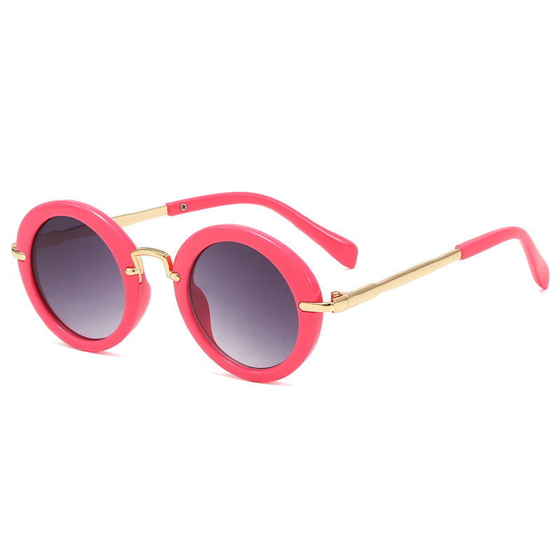 New Retro Round Children's Sunglasses Spring Outing Children's Sunglasses Fashion Sunglasses