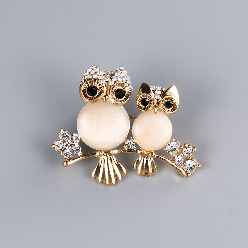 Frog Brooch New Owl Brooch Dragonfly Butterfly Enamel Brooch Peacock Animal Pin, Apparel Accessories