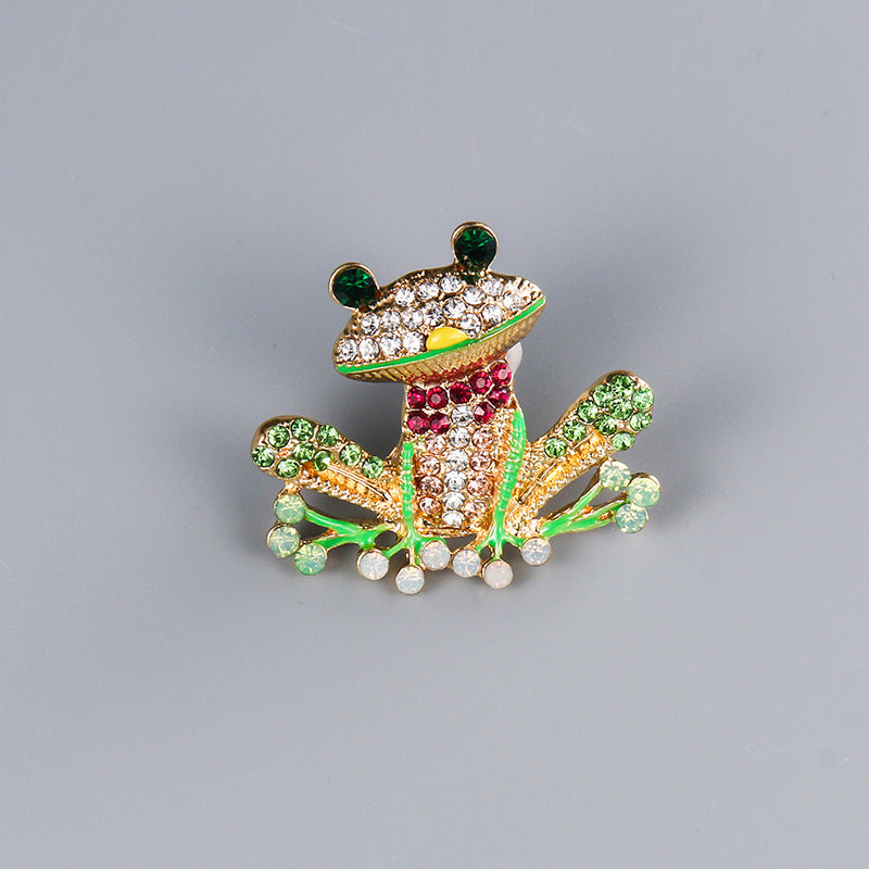 Frog Brooch New Owl Brooch Dragonfly Butterfly Enamel Brooch Peacock Animal Pin, Apparel Accessories