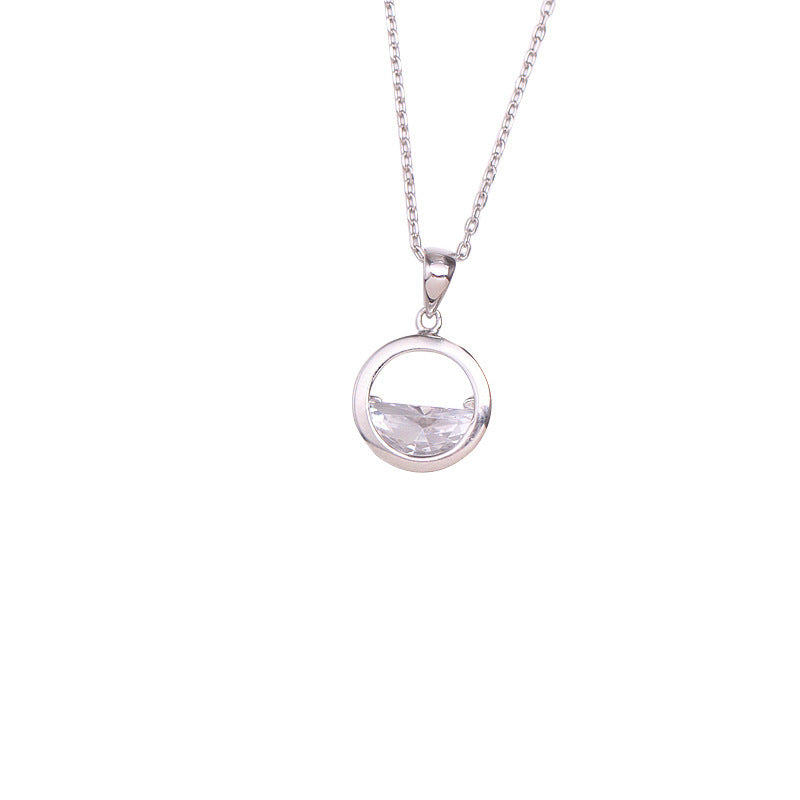 Korean Version S925 Sterling Silver Necklace Female Collarbone Chain Fresh and Simple Temperament Student Mori Gift