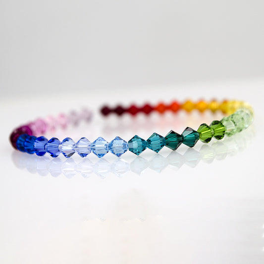 Crystal Loose Beads DIY Jewelry Accessories Handmade Loose Beads 4mm Rhombus Beads