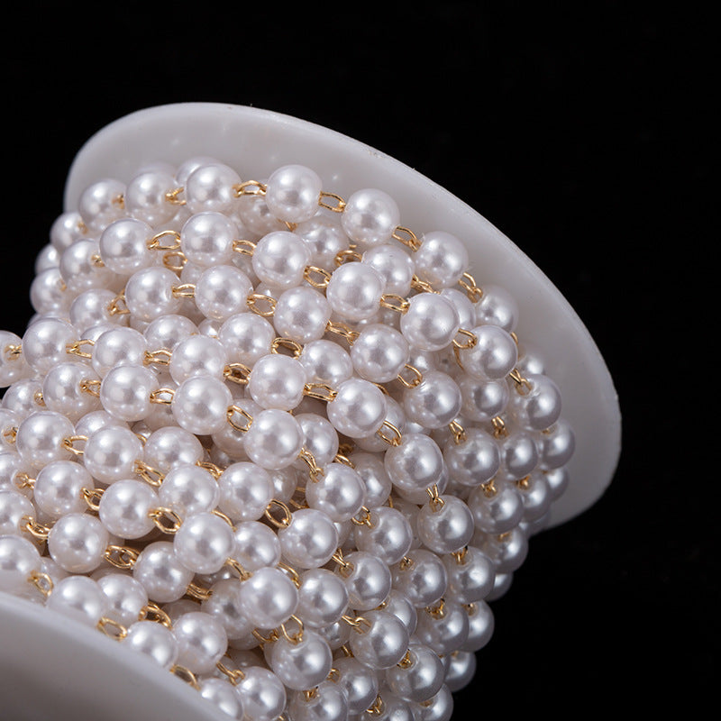 Factory Direct Handmade Chain, Highlight Pearl Chain DIY Earrings Necklace Bracelet, Pure Handmade Pearl Chain