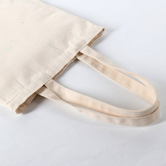 Solid Color Blank New Japanese Commuter Small Fresh Canvas Bag Student Handbag Tote Bag Cotton Bag