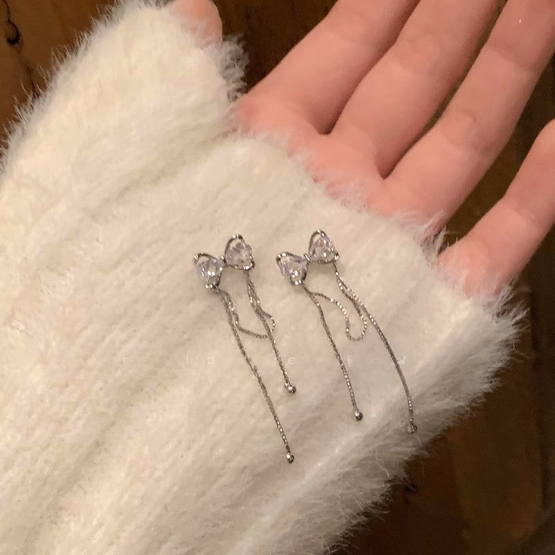 925 Silver Needle Pearl Zircon Earrings Women's High-end Sense Niche Temperament Cold Wind Mori Earrings Ear Jewelry Wholesale