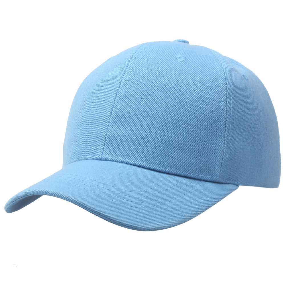 Spot Wholesale Cotton Thickened Solid Color Blank Cap Hat Work Cap Advertising Cap Baseball Cap Korean Version Tide
