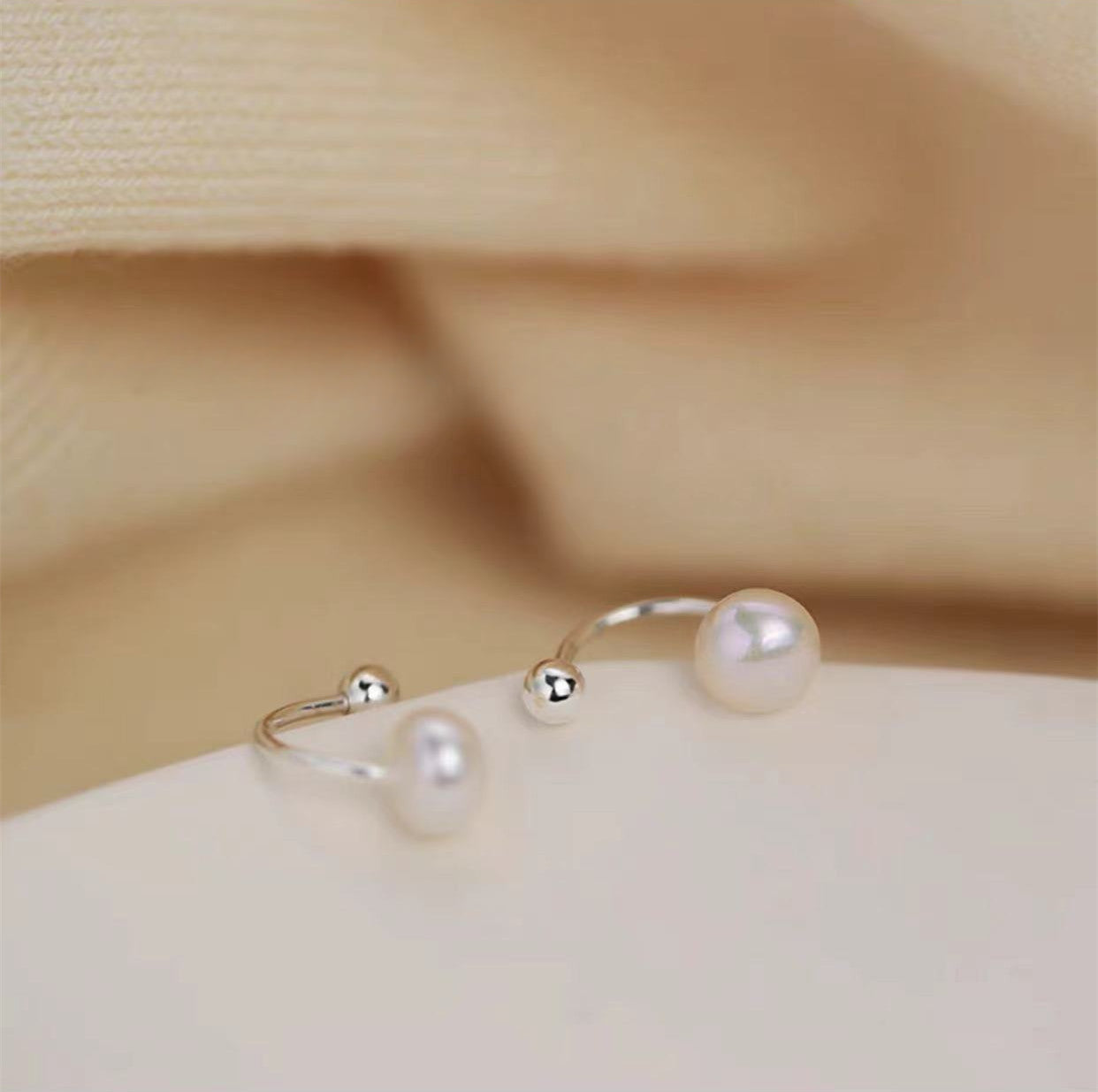 Freshwater Pearl Earrings Women's Tide Retro French Light Luxury High-end Niche Design Sterling Silver Ear Hook