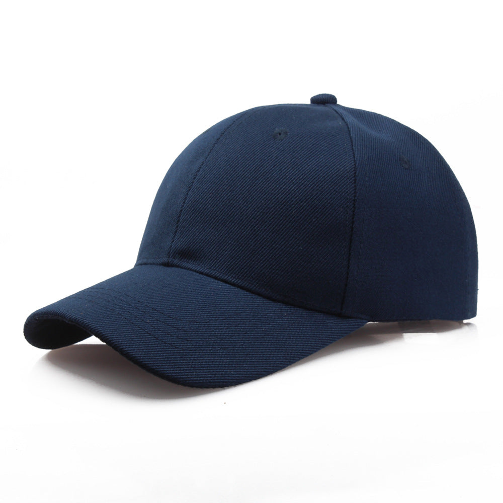 Spot Wholesale Cotton Thickened Solid Color Blank Cap Hat Work Cap Advertising Cap Baseball Cap Korean Version Tide