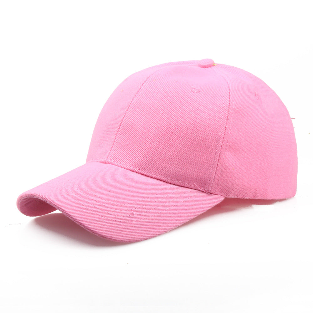 Spot Wholesale Cotton Thickened Solid Color Blank Cap Hat Work Cap Advertising Cap Baseball Cap Korean Version Tide
