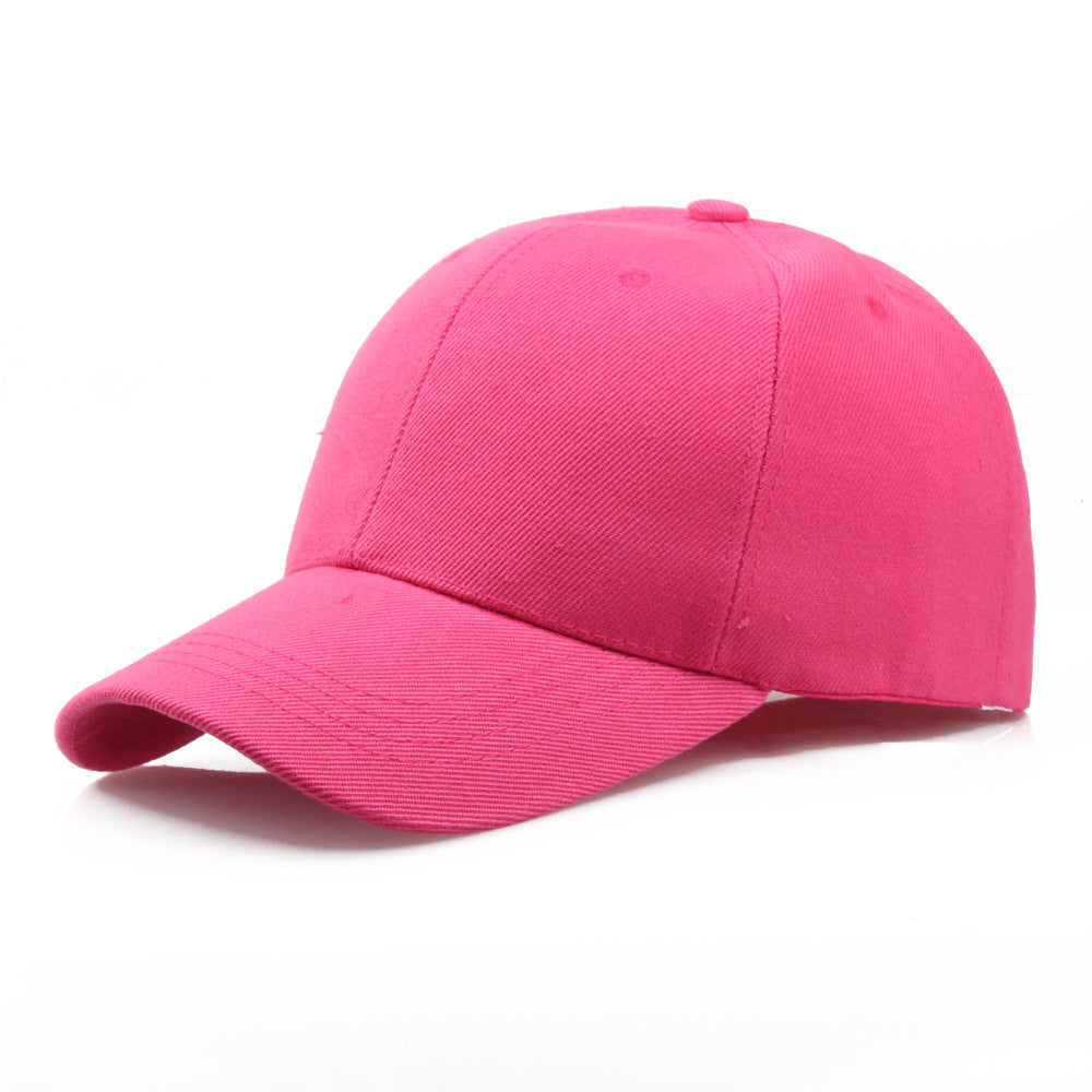 Spot Wholesale Cotton Thickened Solid Color Blank Cap Hat Work Cap Advertising Cap Baseball Cap Korean Version Tide