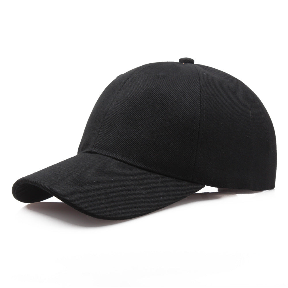 Spot Wholesale Cotton Thickened Solid Color Blank Cap Hat Work Cap Advertising Cap Baseball Cap Korean Version Tide