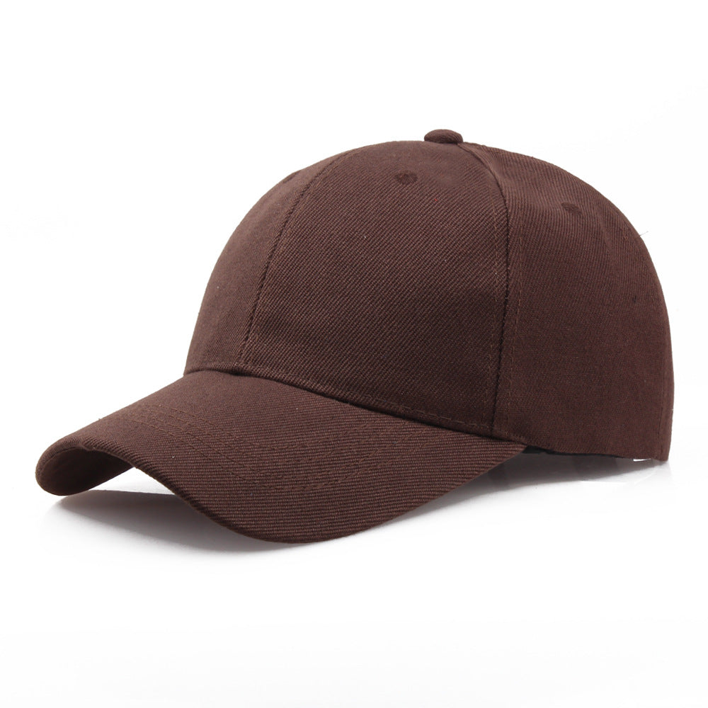 Spot Wholesale Cotton Thickened Solid Color Blank Cap Hat Work Cap Advertising Cap Baseball Cap Korean Version Tide