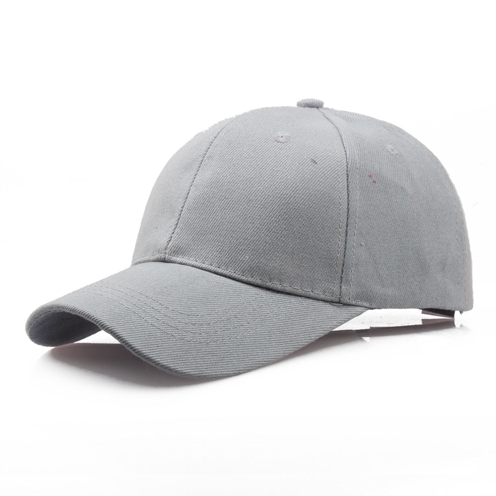 Spot Wholesale Cotton Thickened Solid Color Blank Cap Hat Work Cap Advertising Cap Baseball Cap Korean Version Tide