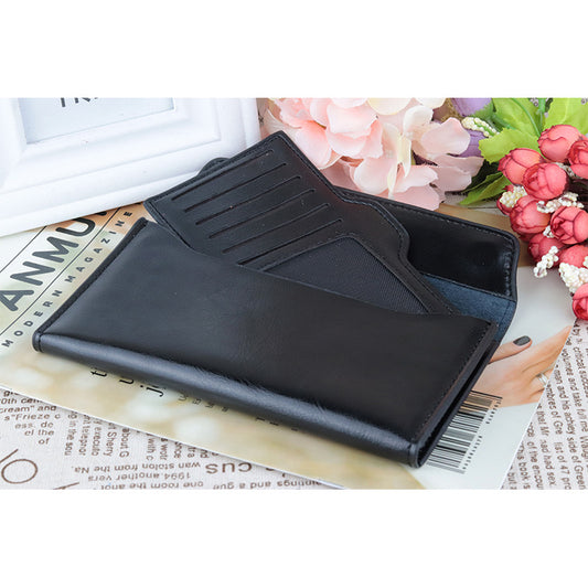 Leather Large Capacity Ultra-thin Women's Wallet Fashionable Simple Multi-functional Women's Clutch Bag