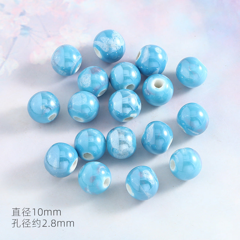 Ocean Wind Ceramic Beads Rabbit Conch Cat Claws Beaded Accessories Handmade Material DIY Loose Beads Bracelet Accessories