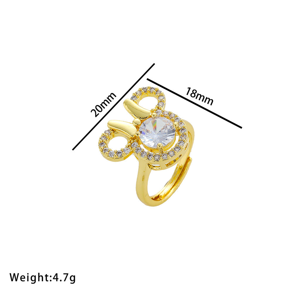 European and American Fashion Retro Niche Light Luxury High Sense Personalized Opening Ring Fashion Jewelry Factory Direct Sales