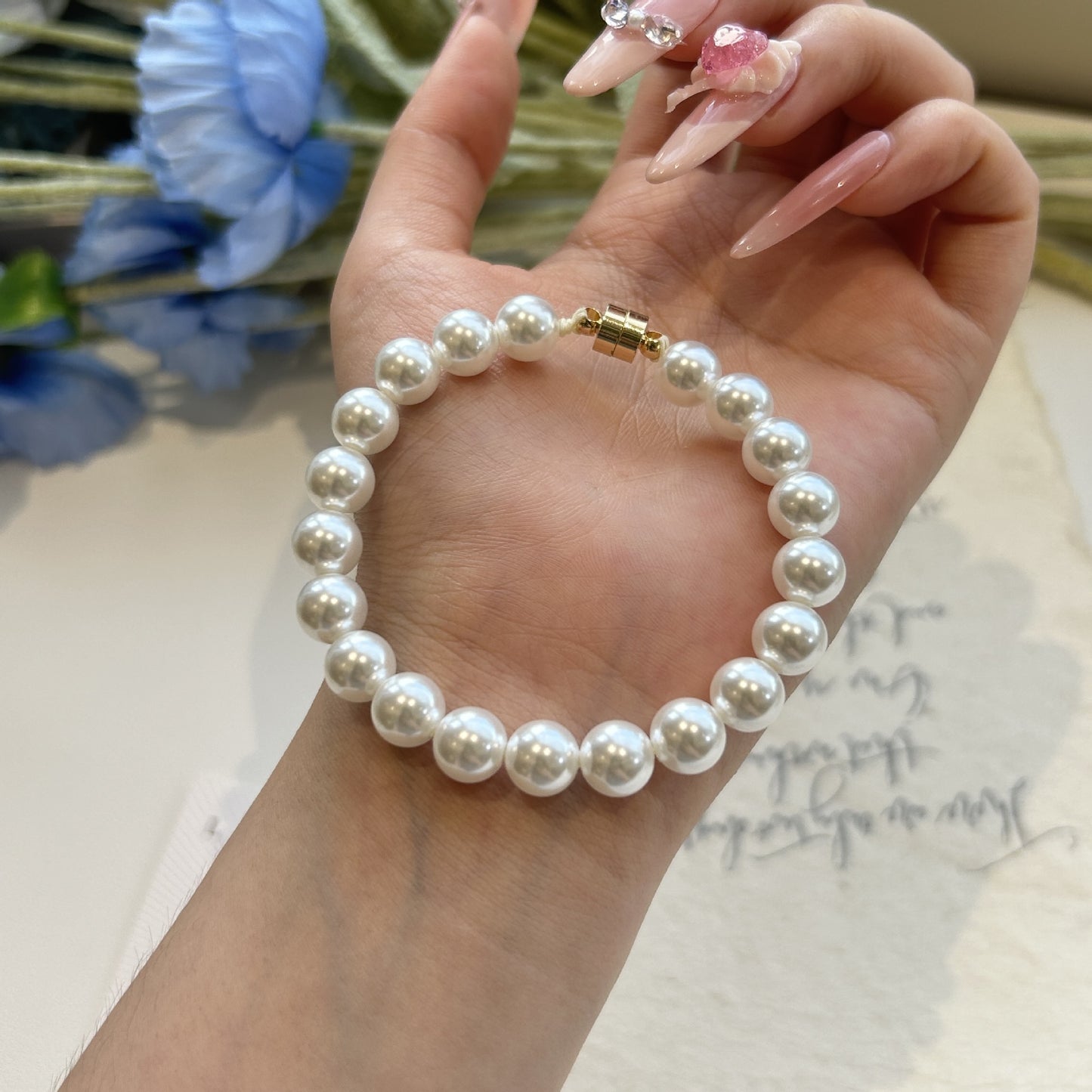 Pearl Bracelet Shows Temperament Versatile High-end Bracelet Girls Personality Niche Beaded Wholesale