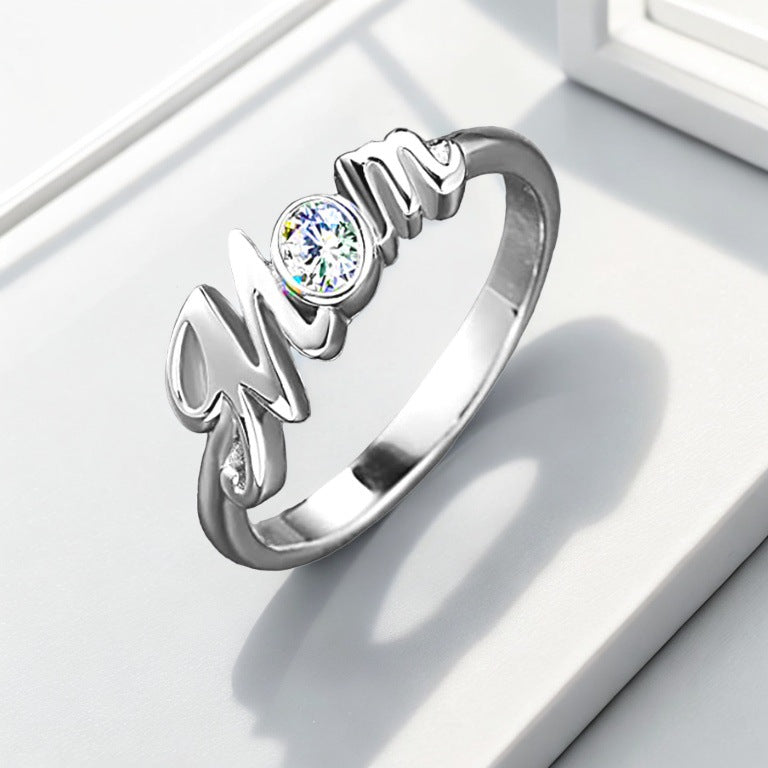 Popular Mother's Day Gifts MOM Mom Holiday Gifts Niche Non-Fading Ring Women