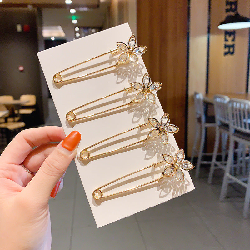 Jeans Waistband Reduced Waist Buckle Brooch Women's Skirt Tightened Waist Artifact Pin Fixed Anti-light Buckle Button