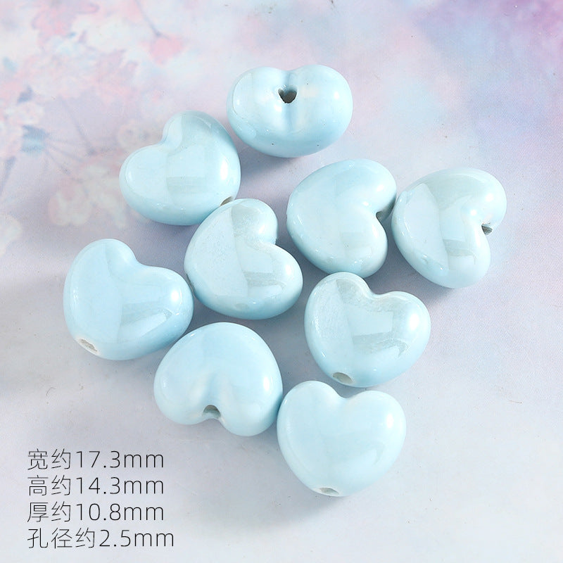 Ocean Wind Ceramic Beads Rabbit Conch Cat Claws Beaded Accessories Handmade Material DIY Loose Beads Bracelet Accessories