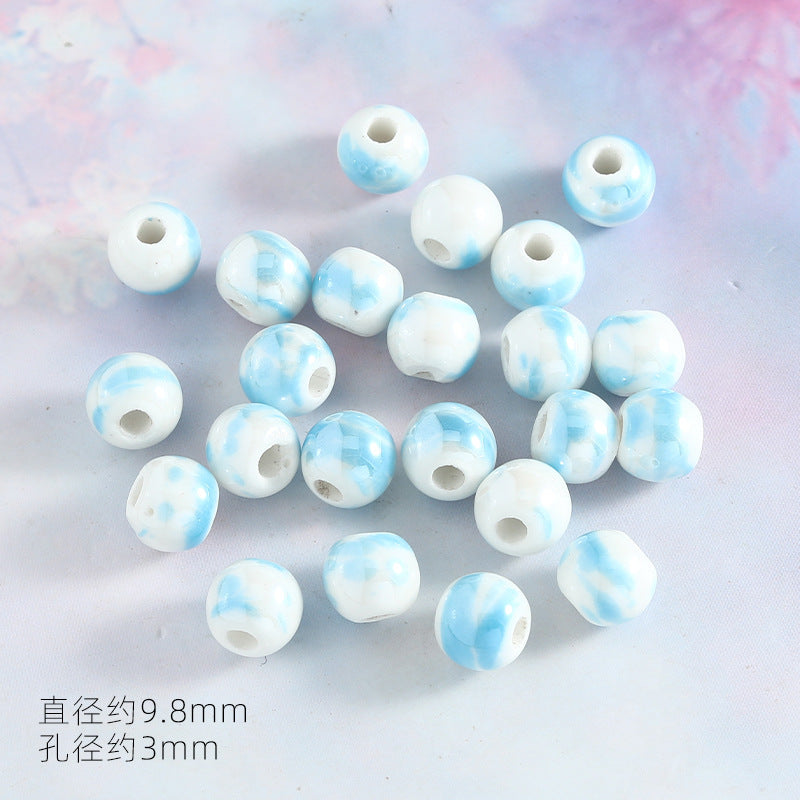 Ocean Wind Ceramic Beads Rabbit Conch Cat Claws Beaded Accessories Handmade Material DIY Loose Beads Bracelet Accessories