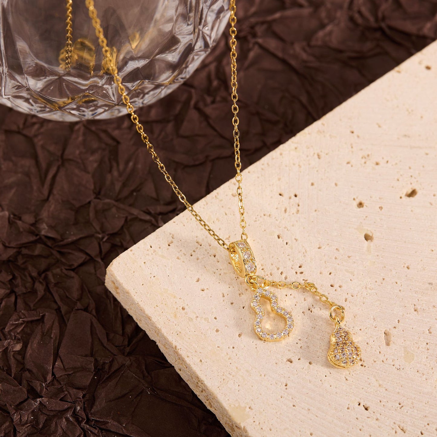 Summer New Titanium Steel Non-fading Versatile Necklace Light Luxury Simple Pendant Women's Necklace