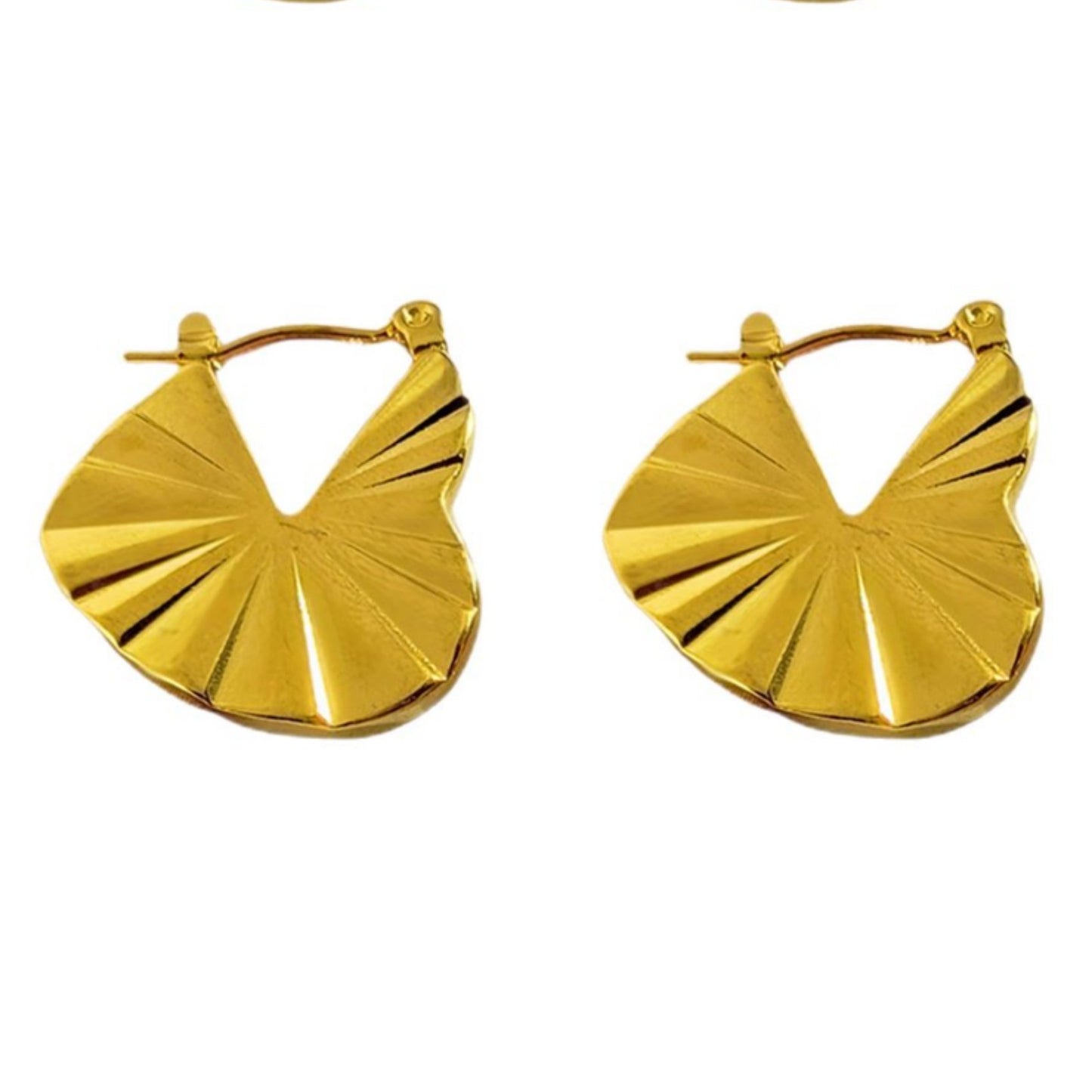 18K Gold Plated Stainless Steel Earrings Geometric Irregular Minimalist Temperament Earrings