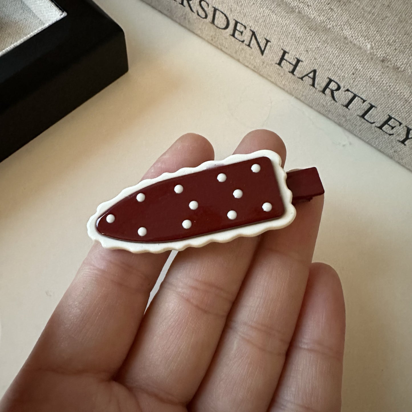 New Retro Polka Dot Double-layer Seamless Clip Bangs Clip Girl Simple Hairpin Side Versatile Temperament Hairpin Hair Accessories