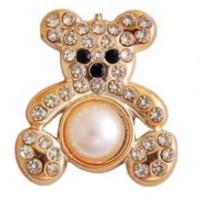 Popular Multifunctional Brooch Socks High-end Brooch Silk Scarf Buckle Clothing Bear Love Anti-light Pin