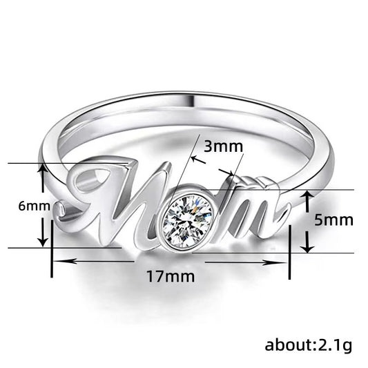 Popular Mother's Day Gifts MOM Mom Holiday Gifts Niche Non-Fading Ring Women