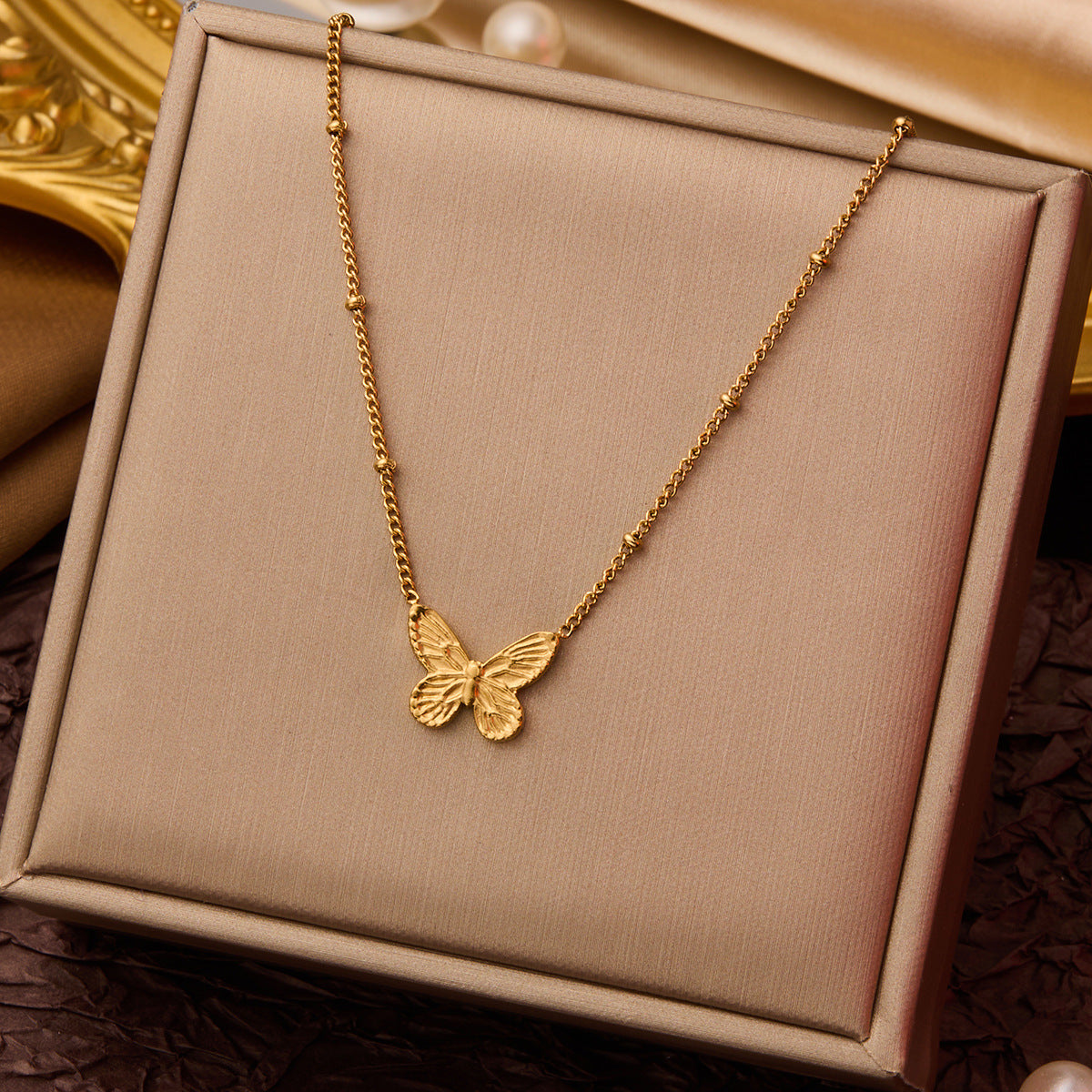 INS Style Titanium Steel Necklace Women's Premium Light Luxury Versatile Clavicle Chain