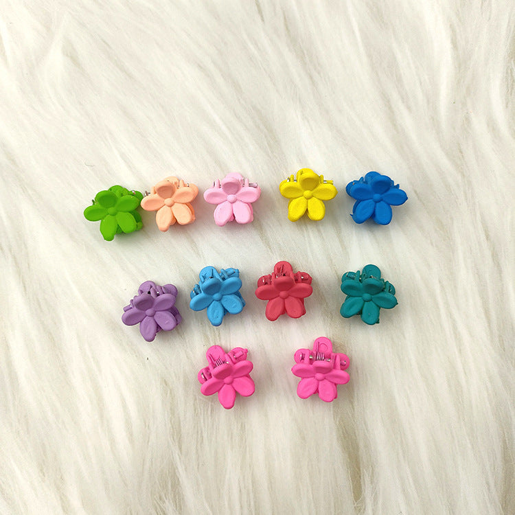 Korean Version of Children's Small Grab Clip Macaron Mini Flower Hairpin Headgear Hair Grab Mini Bangs Grab Clip