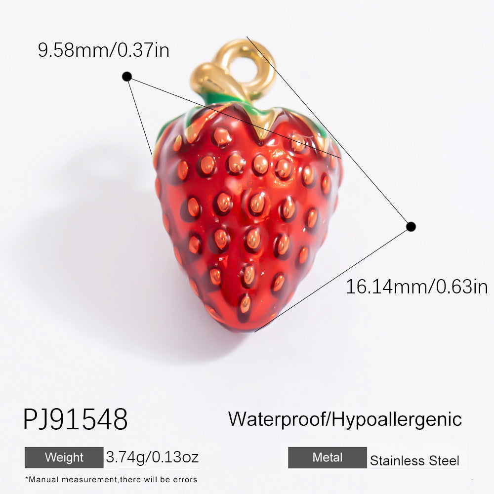 DIY Jewelry Accessories Do Not Fade, High-end Necklace Accessories Electroplated 18k Real Gold Stainless Steel Pendant Single Pendant