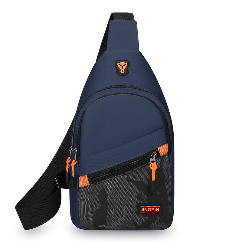 Casual Men's Shoulder Bag Korean College Student Crossbody Bag Outdoor Travel Portable Small Satchel Simple Versatile Breast Bag