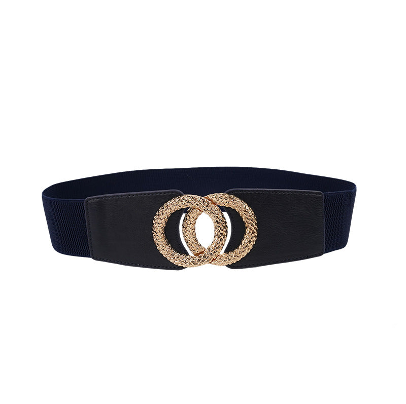 Manufacturer Sells Women's Elastic Belt, Fashionable Elastic Wide Waist Seal, New Casual Skirt Decorative Black Belt