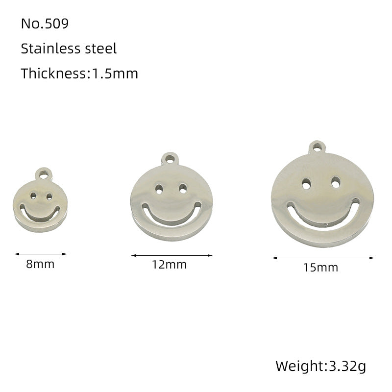 Stainless Steel Jewelry Accessories Necklace Accessories Plated 18k Gold Versatile Simple Wind Titanium Steel Pendant Spot Wholesale