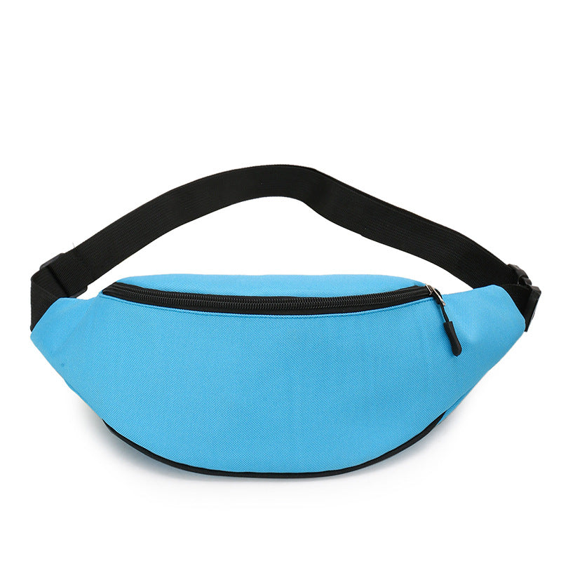 New Simplified Sports Mobile Phone Fanny Pack Men's Simple Korean Shoulder Messenger Bag Women's Solid Color Close-fitting Breast Bag