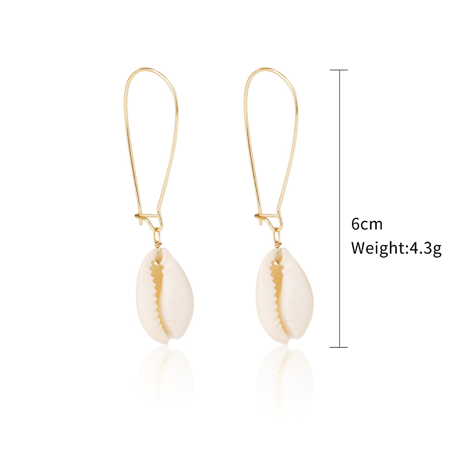 European and American New Marine Series Earrings Natural Stone Bohemi Shell Earrings Set Pearl Shell Earrings