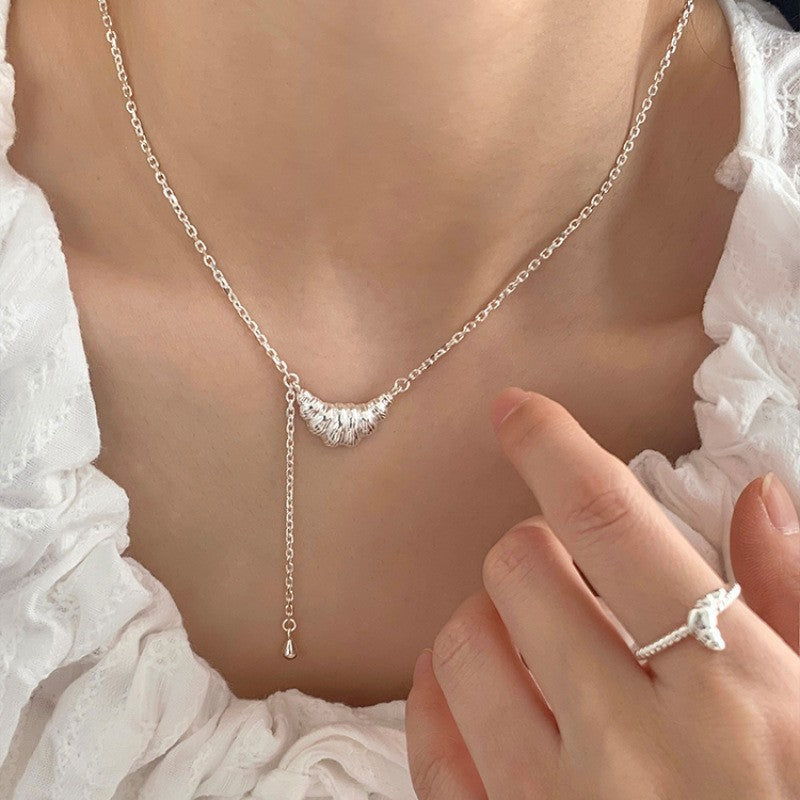 S925 Sterling Silver Premium Butterfly Necklace Gift Ins Female Niche Cold Wind Light Luxury Personalized Fashion Internet Celebrity Pendant