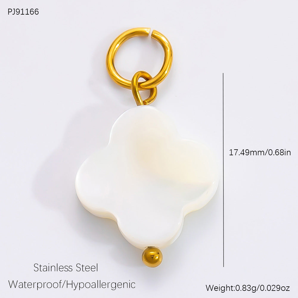 DIY Jewelry Accessories Do Not Fade, High-end Necklace Accessories Electroplated 18k Real Gold Stainless Steel Pendant Single Pendant