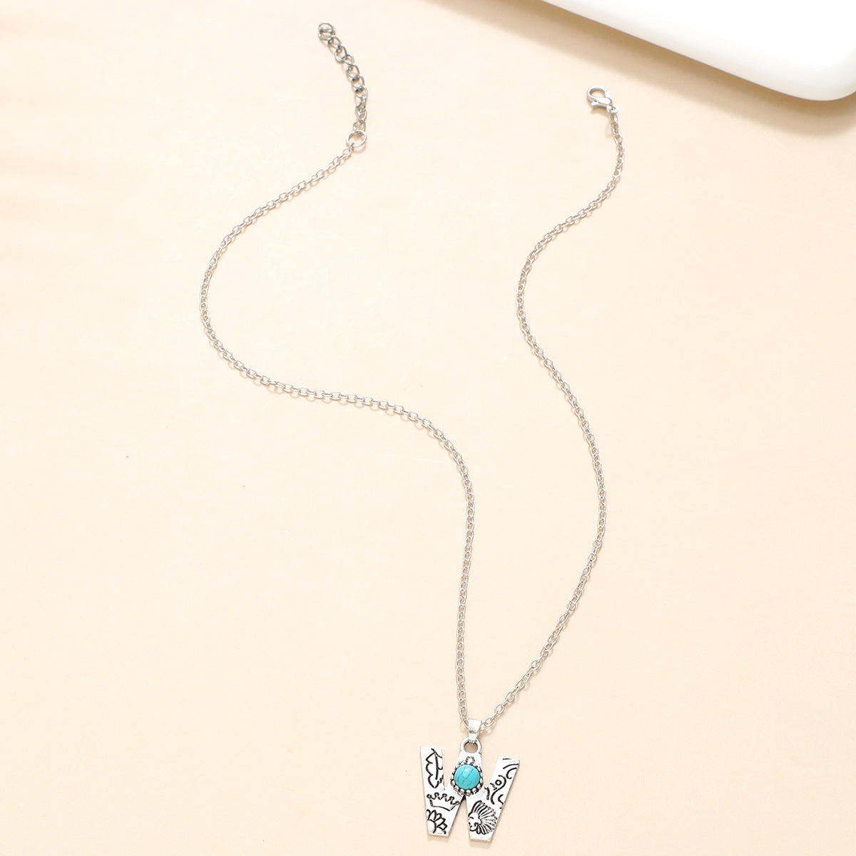 Western Wind Alloy English Alphabet Necklace Mother's Day Gift