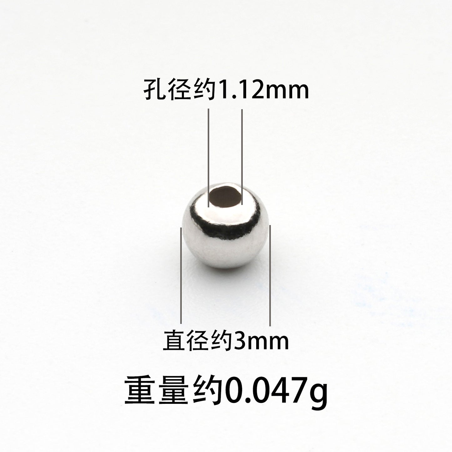 S925 Silver Bead Light Board Bead Batch Flower Bead Laser Bead S925 Silver Bead Accessories DIY Accessories Factory Direct Sales Combination